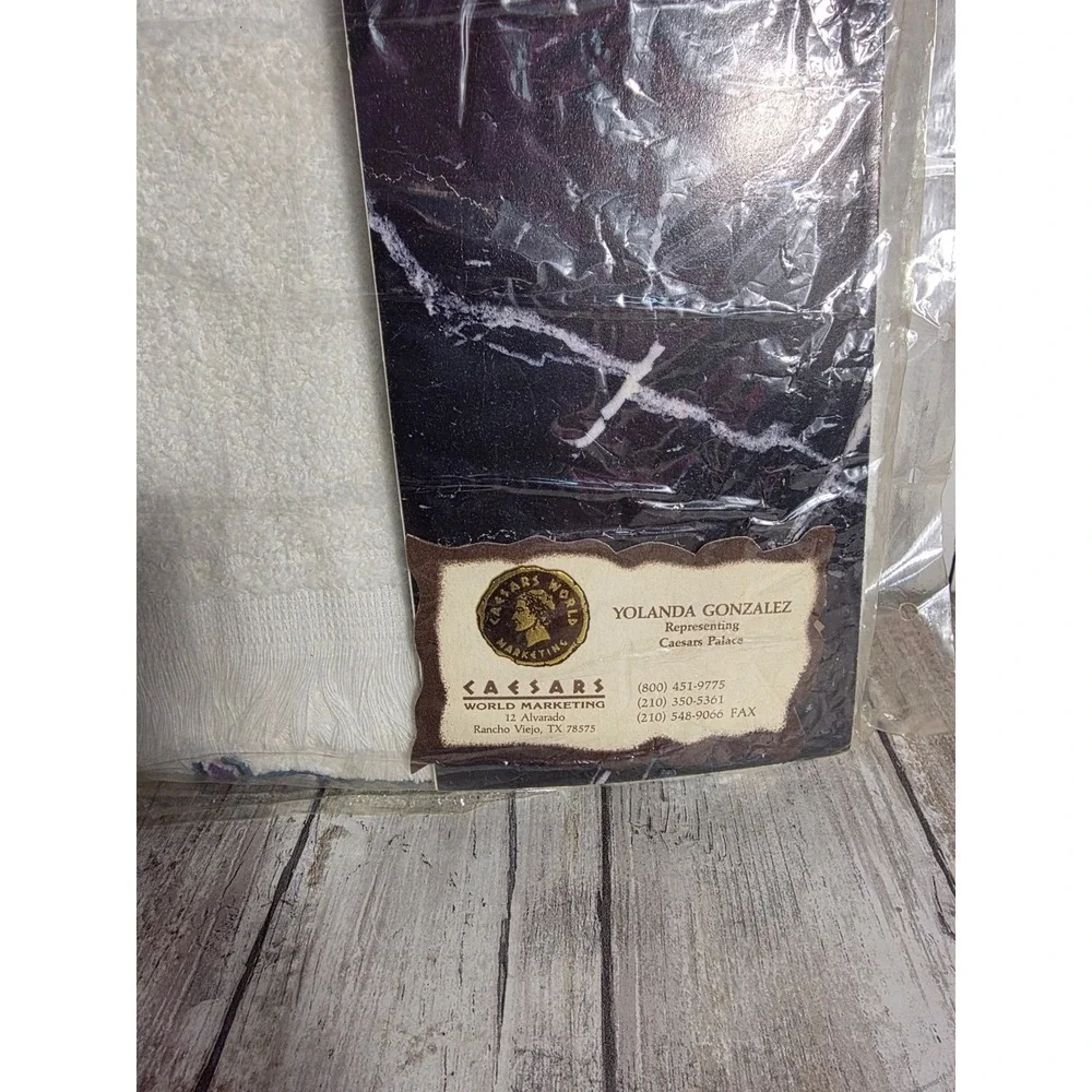 Vintage Caesars Palace Vegas Teddy Golf Towel New Sealed Toga Bear Las Vegas
